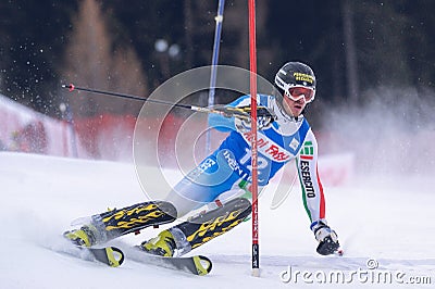 Unidentified participant of ski Editorial Stock Photo