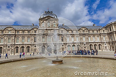 Louvre Palace in Paris Editorial Stock Photo