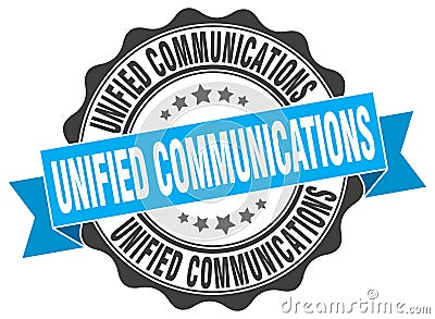 unified communications seal. stamp Vector Illustration