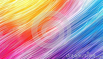 uniform background, several thin rounded lines run across the background, with loops,t Cartoon Illustration