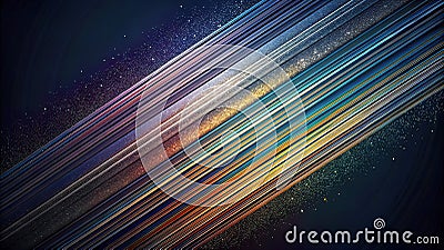 uniform background, several thin rounded lines run across the background, with loops,t Cartoon Illustration