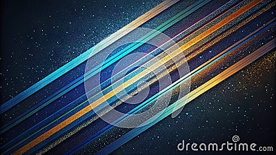 uniform background, several thin rounded lines run across the background, with loops,t Cartoon Illustration
