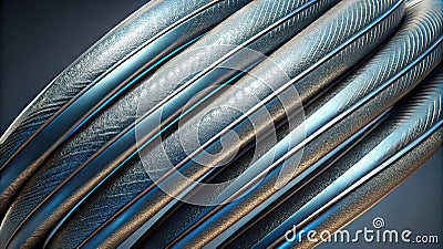 uniform background, several thin rounded lines run across the background, with loops,t Cartoon Illustration