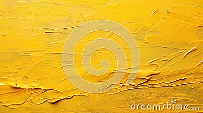 Uniform Daffodil Yellow Texture with a Stroke of Gold - AI Generated Stock Photo