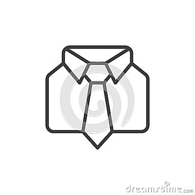 Uniform line icon, outline vector sign Vector Illustration