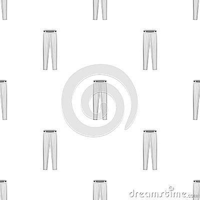 Uniform pants baseball. Baseball single icon in monochrome style vector symbol stock illustration web. Vector Illustration