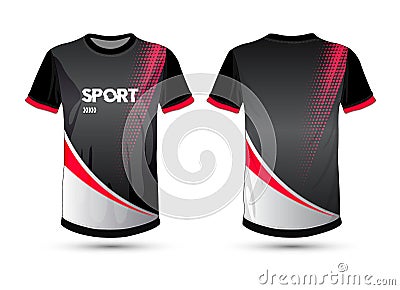 Uniform template, Sports shirt mockup with brand logo Vector Illustration