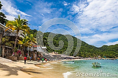 Playa Las Animas in Mexico Editorial Stock Photo