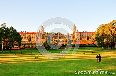 Union Buildings, Pretoria at Sunset Editorial Stock Photo