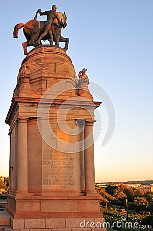 Union Buildings, Pretoria at Sunset Stock Photo