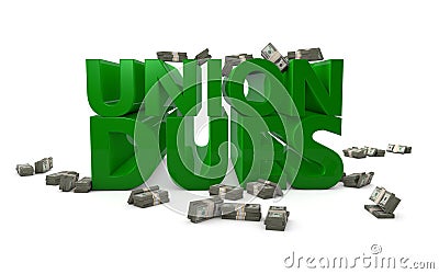 Union Dues Stock Photo