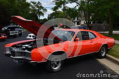 1970 Mercury Cyclone GT 429 in Orange Editorial Stock Photo