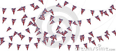 Union Jack Bunting and Banners Stock Photo