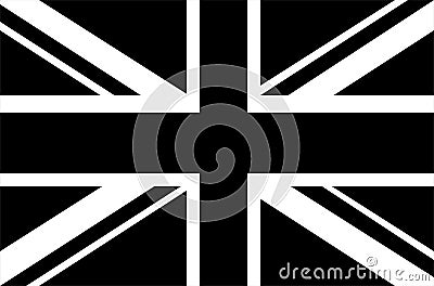 Union Jack flag Vector Illustration