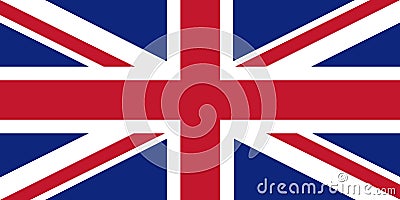 Union Jack flag Vector Illustration