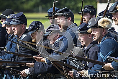 Union Soldiers from the American Civil War Editorial Stock Photo