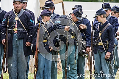 Union Soldiers Editorial Stock Photo