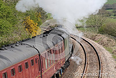 Union of South Africa steam locomotive on test run Editorial Stock Photo