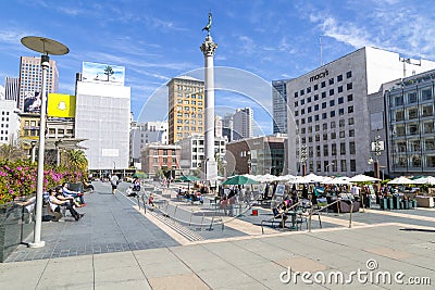 Union Square, San Francisco Editorial Stock Photo