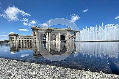 Union Station in the city of Fountains Editorial Stock Photo