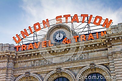 Union Station in Denver Stock Photo