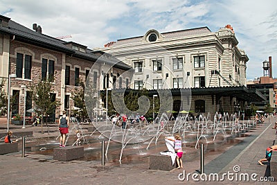 Union Station in Downtown Denver, Colorado Editorial Stock Photo