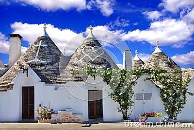 Unique Alberobello Stock Photo