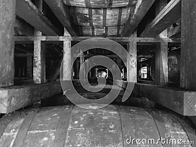 Unique Angle Bourbon Barrel Kentucky Stock Photo