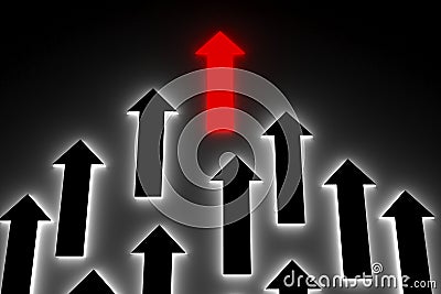 Unique arrow Stock Photo