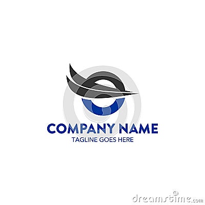 Unique aviation logo template Vector Illustration