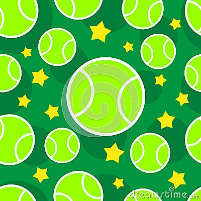 Unique Baseball Pattern Seamless with Yellow and Green Vector Illustration