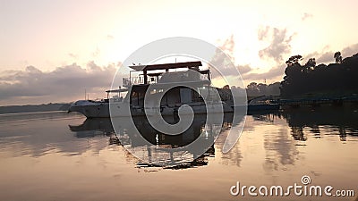 unique Boat architecture at lake tourism Ethiopia Stock Photo