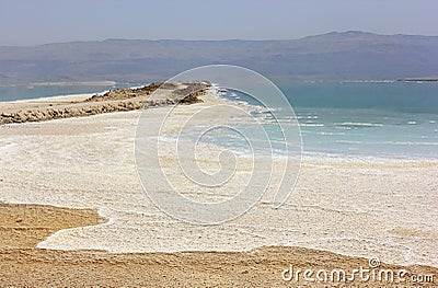 Unique body of water, the Dead Sea, Israel's coast Stock Photo