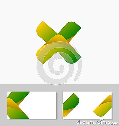 Unique Businness for IT Application Logo Vector & Namecard busiines card Vector Stock Photo