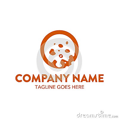 Unique cake and cookies logo template. vector. editable Vector Illustration