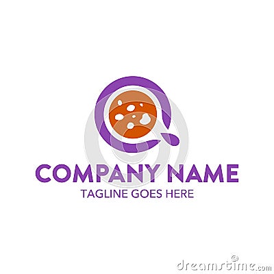 Unique cake and cookies logo template. vector. editable Vector Illustration