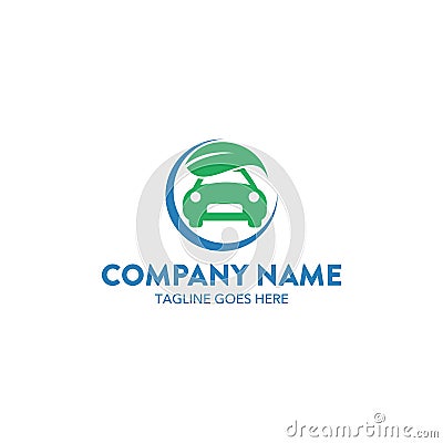 Unique Car Logo Vector Illustration