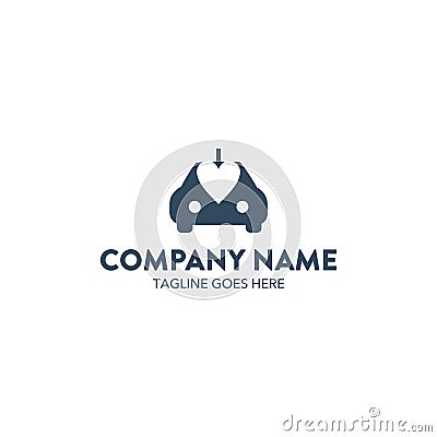 Unique Car Logo Vector Illustration