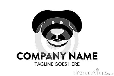 Unique cat, dog, pt, petshop logo template Vector Illustration