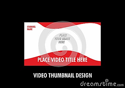 Unique and colorful video thumbnail design Vector Illustration