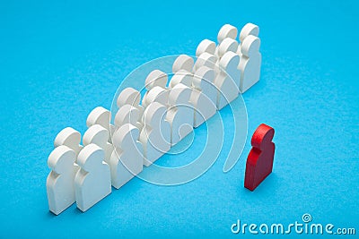 Unique creative leader concept, business success Stock Photo