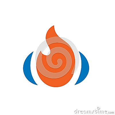 Unique Fire Logo, Vector Illustration Vector Illustration