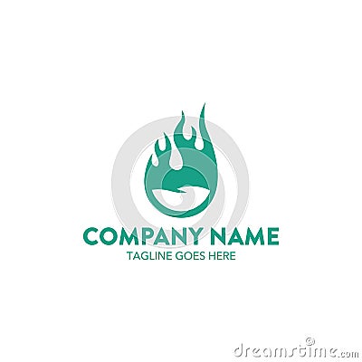 Unique flame related logo template. vector. editable Vector Illustration