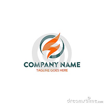 Unique flame related logo template. vector. editable Vector Illustration