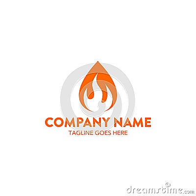 Unique flame related logo template. vector. editable Vector Illustration