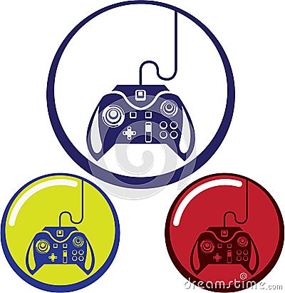 Unique Game Controller Icon Vector Art Vector Illustration