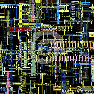 unique glitch textured signal abstract abstract pixel glitch error Stock Photo