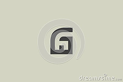 Unique letter HG logo Vector Illustration