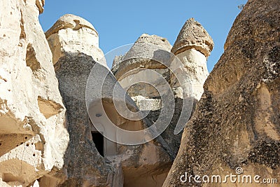 Unique limestone rock formations close up. Stock Photo