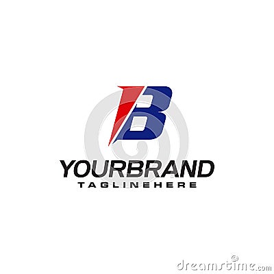 Unique logo that forms the letter B matches your company. logo inspiration B Vector Illustration